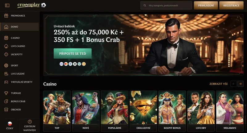 Crownplay Casino Home Page